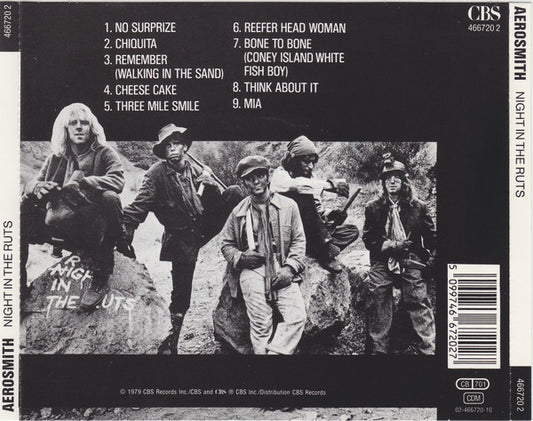 Aerosmith : Night In The Ruts (CD, Album, RE)