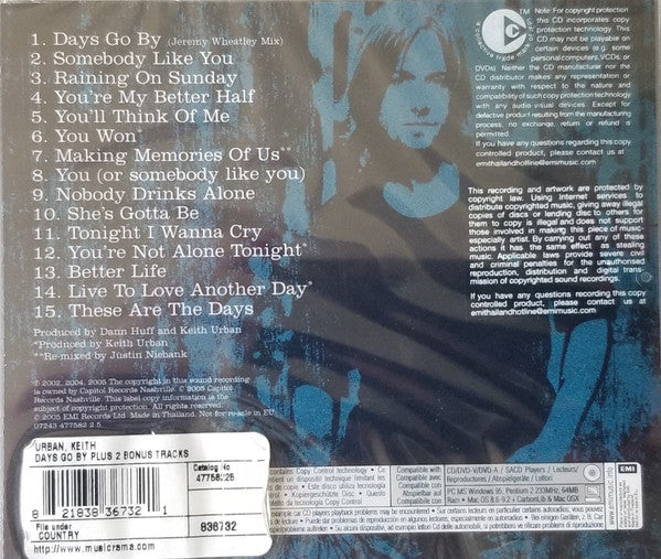 Keith Urban : Days Go By (CD, Comp, Copy Prot.)