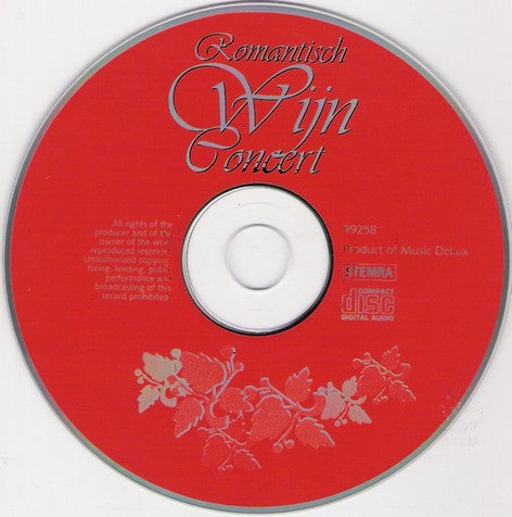 Various : Romantisch Wijn Concert (CD, Comp, Promo)