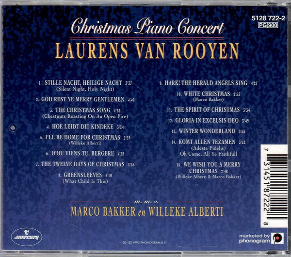 Laurens van Rooyen m.m.v. Marco Bakker en Willeke Alberti : Christmas Piano Concert (CD, Album, RE)