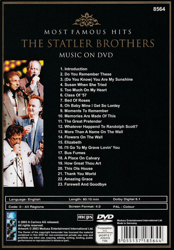 The Statler Brothers : Farewell Concert - Most Famous Hits (DVD-V)