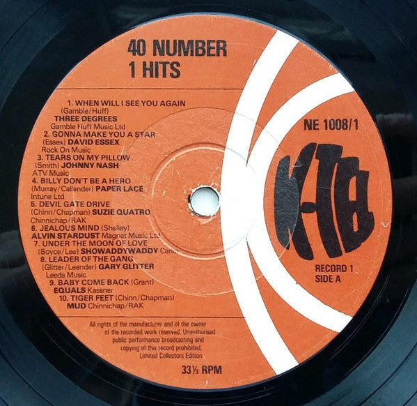Various : 40 Number 1 Hits (2xLP, Comp, Gat)