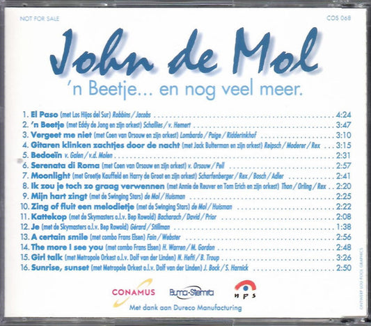 John de Mol : 'N Beetje... En Nog Veel Meer. (CD, Comp, Promo)