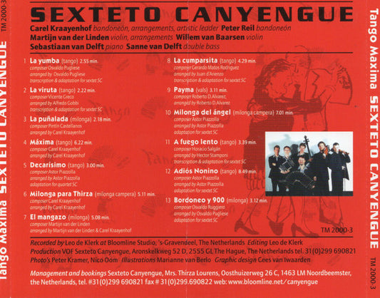 Sexteto Canyengue : Tango Maxima (CD, Album)