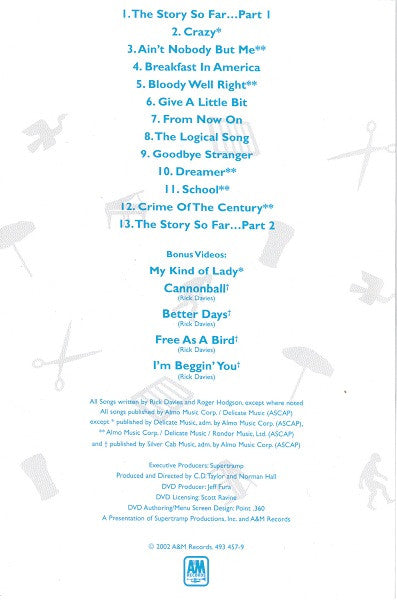 Supertramp : The Story So Far... (DVD-V, Comp, PAL)
