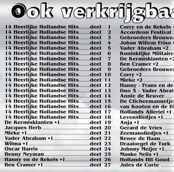 Various : Hollands Hit Goud (CD)