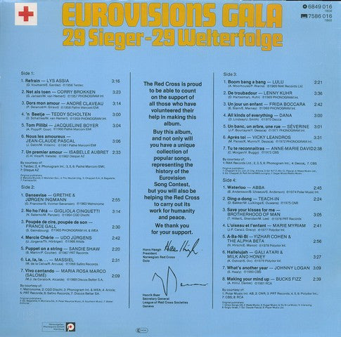 Various : Eurovisions Gala - 29 Sieger - 29 Welterfolge (2xLP, Comp)