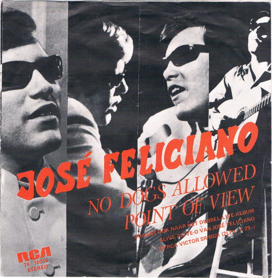 José Feliciano : Point Of View / No Dogs Allowed (7", Single)