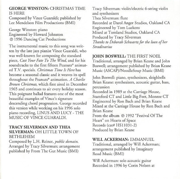 Various : The Carols Of Christmas: A Windham Hill Collection (CD, Album, Comp)