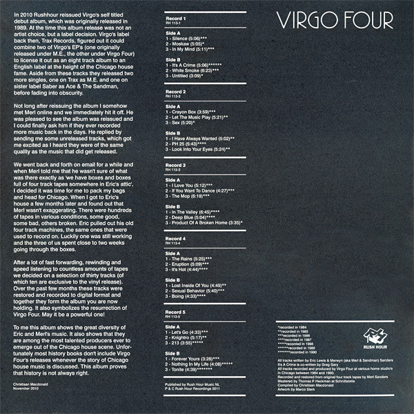 Virgo Four : Resurrection (5xLP, Comp + Box, Ltd)