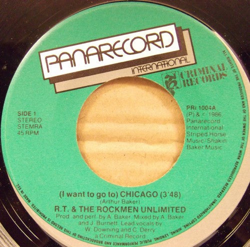 R.T. & The Rockmen Unlimited : (I Want To Go To) Chicago (7", Single)