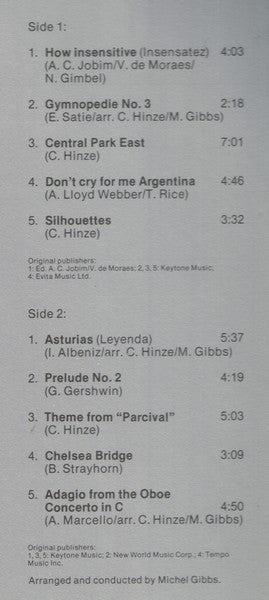 Chris Hinze : Silhouettes (LP)
