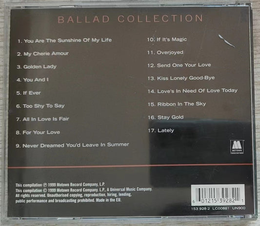 Stevie Wonder : Ballad Collection (CD, Comp)