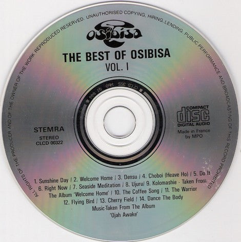 Osibisa : The Best Of Osibisa Vol. I (CD, Comp)