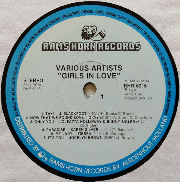 Various : Girls In Love (2xLP, Comp)
