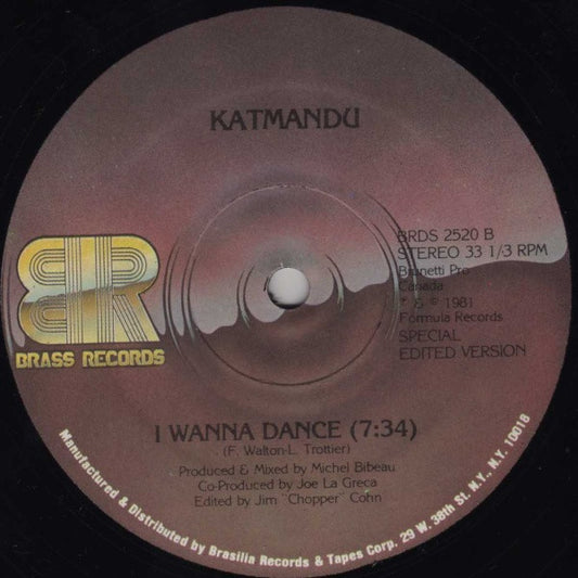 Kat Mandu : I Wanna Dance (12", S/Edition)