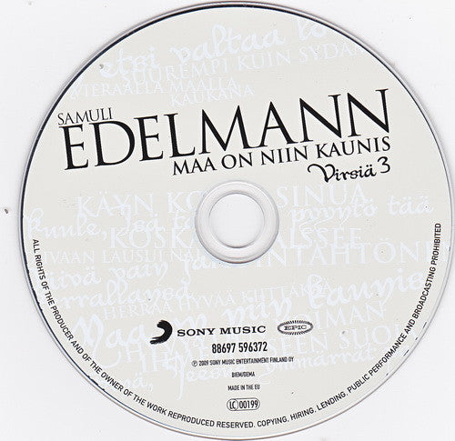 Samuli Edelmann : Maa On Niin Kaunis - Virsiä 3 (CD, Album)
