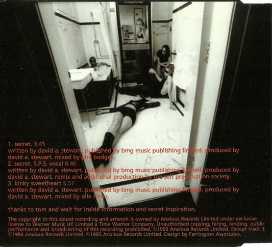 David A. Stewart : Secret (CD, Single)