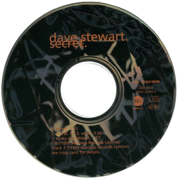 David A. Stewart : Secret (CD, Single)