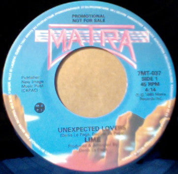 Lime (2) : Unexpected Lovers (7", Promo)
