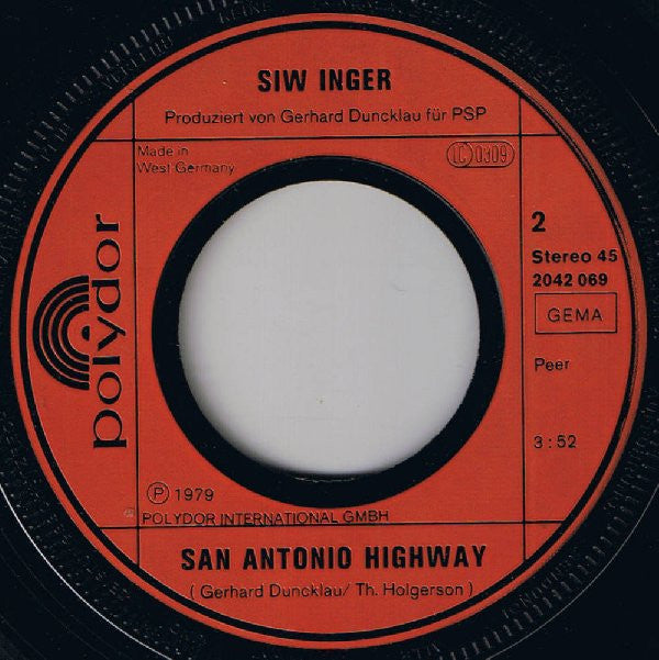 Siw Inger : Komm Und Spiel Mit Mir (7", Single)