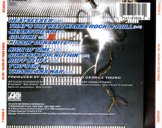AC/DC : Blow Up Your Video (CD, Album)