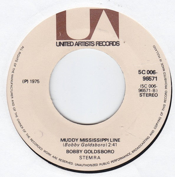 Bobby Goldsboro : Honey / Muddy Mississippi Line (7", Single, RE)