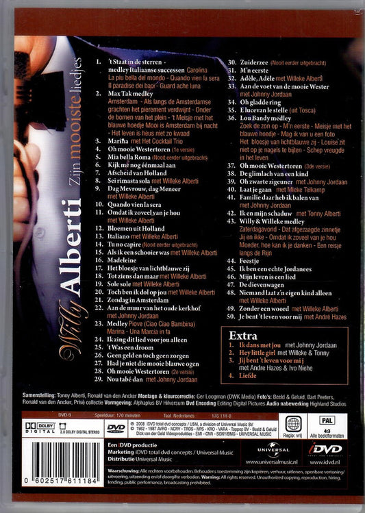 Willy Alberti : Zijn Mooiste Liedjes (DVD-V, PAL, All)