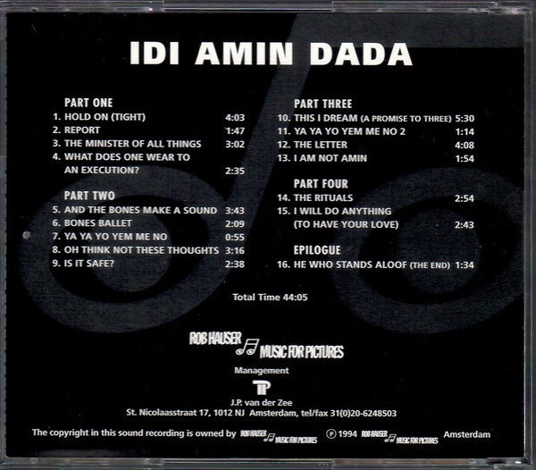 Rob Hauser, Michael Matthews (16) : Eight Kings For A Mad Song Part One: Idi Amin Dada (CD, Album)