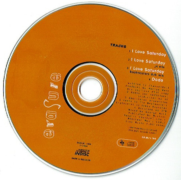 Erasure : I Love Saturday (CD, Single)