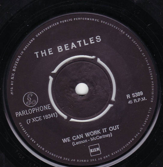 The Beatles : We Can Work It Out / Day Tripper (7", Single, Mono, Whi)