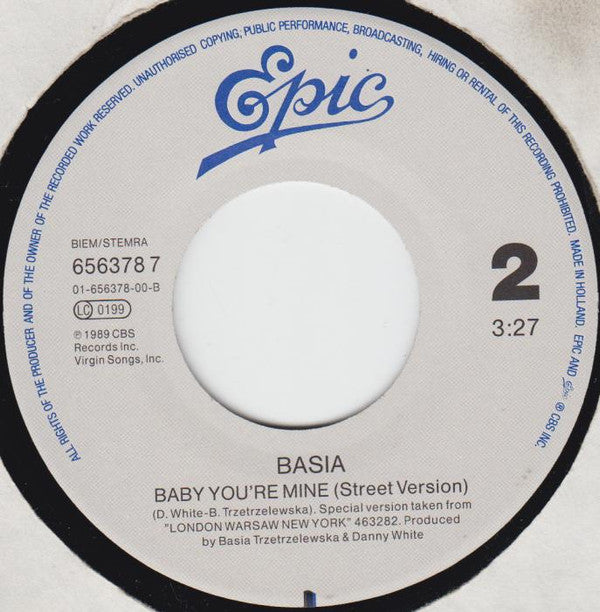 Basia : Until You Come Back To Me (That's What I'm Gonna Do) (Remix) (7")