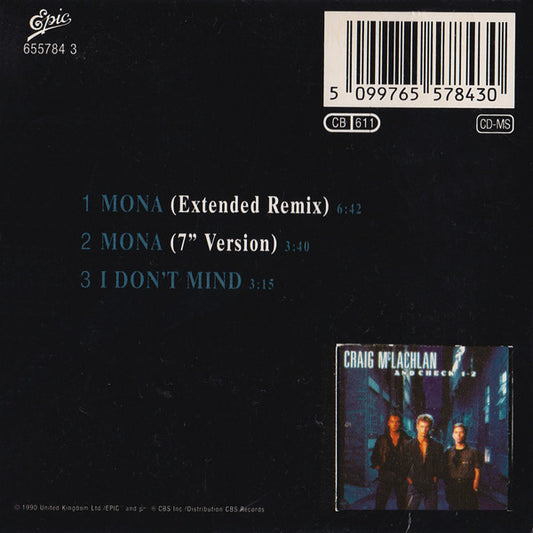 Craig McLachlan & Check 1-2 : Mona (CD, Mini, Maxi)