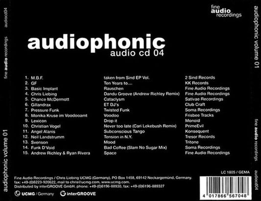 Christian Weber (6) : Audiophonic Volume 01 (CD, Comp, Mixed)