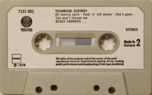 Black Sabbath : Technical Ecstasy (Cass, Album)