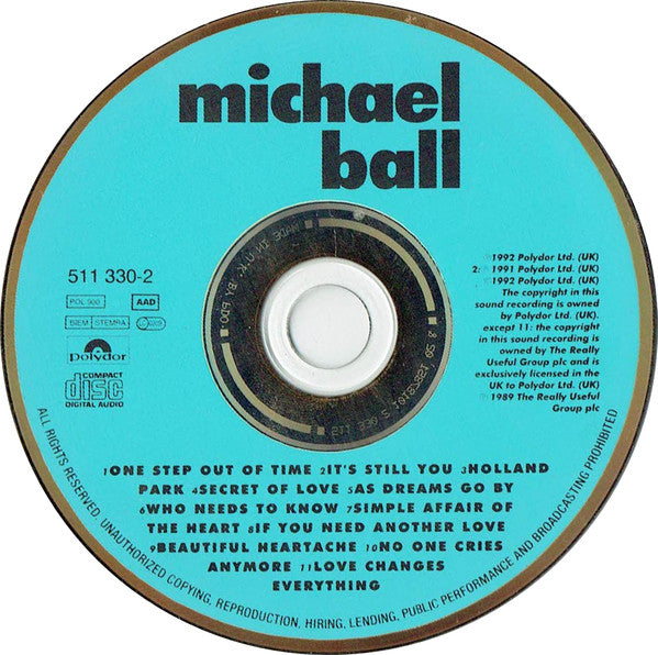 Michael Ball : Michael Ball (CD, Album)