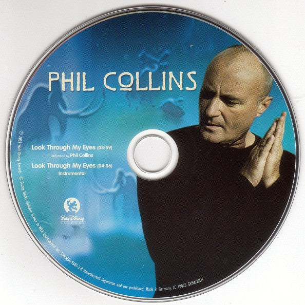 Phil Collins : Look Through My Eyes (CD, Single, Car)