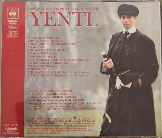 Barbra Streisand : Yentl - Original Motion Picture Soundtrack (CD, Album, RE)