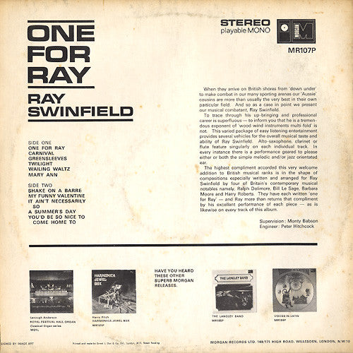 Ray Swinfield : One For Ray (LP, Album)