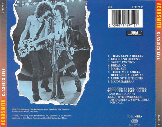 Aerosmith : Classics Live! (CD, Album, RM)