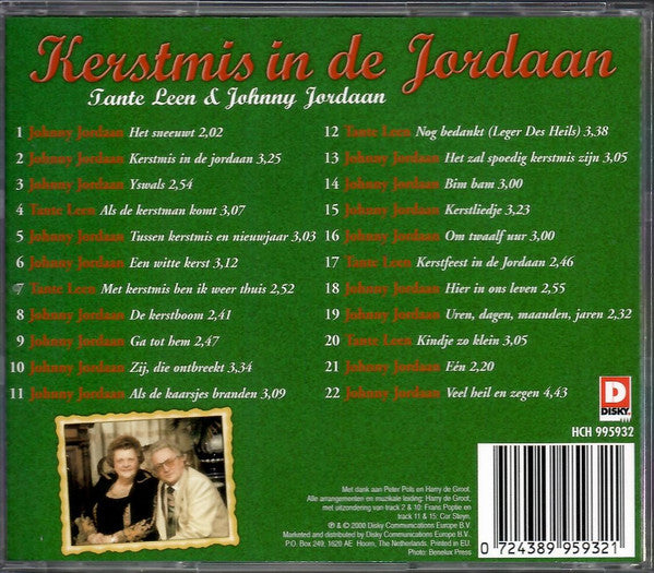 Tante Leen & Johnny Jordaan : Kerstmis In De Jordaan (CD, Comp)