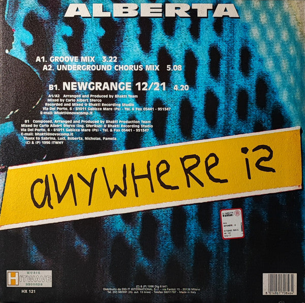 Alberta (4) : Anywhere Is (12")