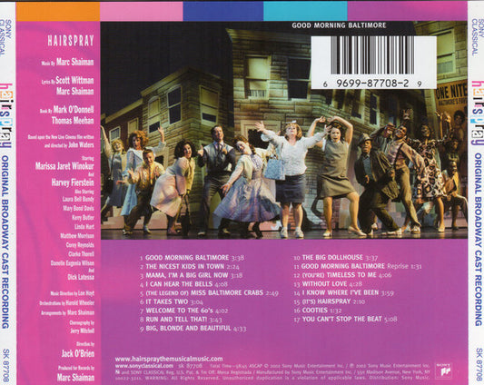 "Hairspray" Original Broadway Cast : Hairspray (Original Broadway Cast Recording) (CD, Album)