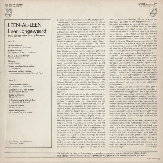 Leen Jongewaard : Leen-Al-Leen (LP, Album)