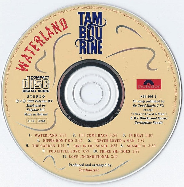 Tambourine : Waterland (CD)