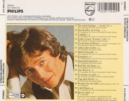 Peter Cornelius : Streicheleinheiten (CD, Comp)
