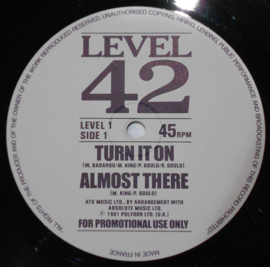 Level 42 : Level 42 LP Sampler (12", Promo, Smplr)