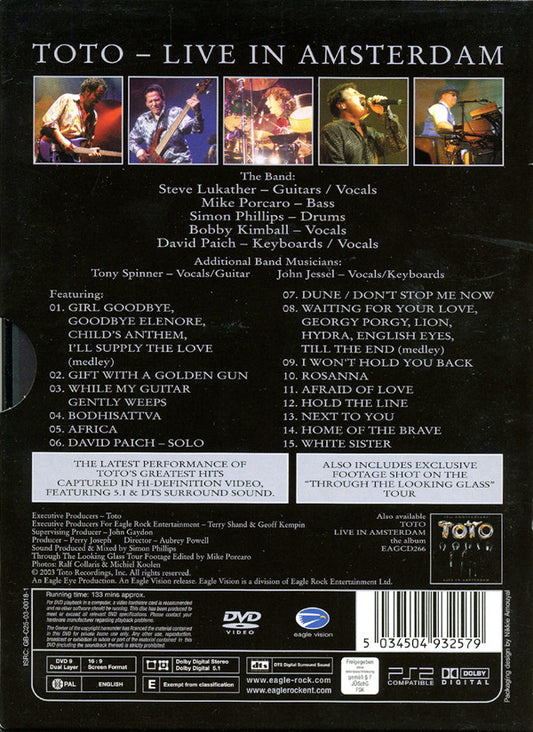 Toto : 25th Anniversary - Live In Amsterdam (DVD-V, S/Edition, Multichannel, PAL)