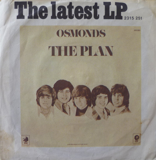 The Osmonds : One Way Ticket To Anywhere (7", Single)