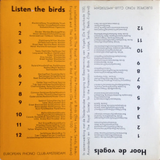 Hans A. Traber : Listen The Birds 4 = Hoor De Vogels 4 (7", EP)